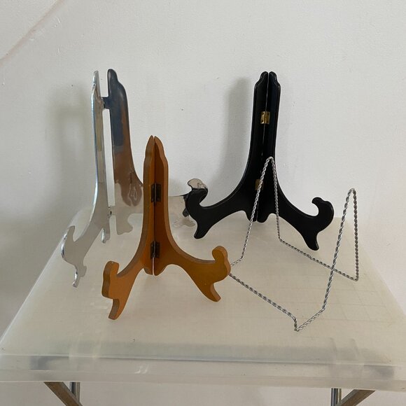 Set of 4 Stands (2 Wood & 2 Metal) - Picture 8 of 8